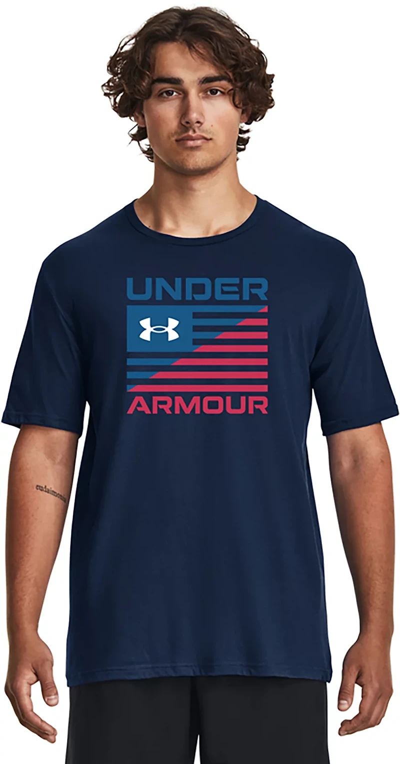 Under Armour Men's Usa Box Flag Short Sleeve Tee