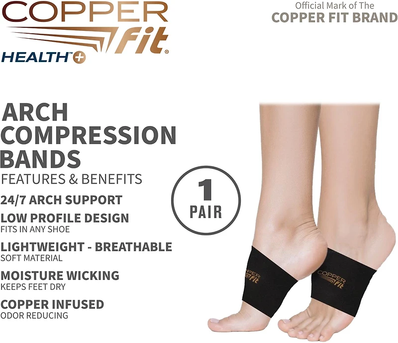 Copper Fit Health+ Arch Relief Bands