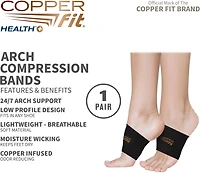 Copper Fit Health+ Arch Relief Bands
