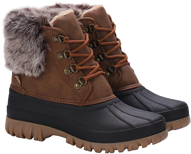Lamo Women's Brielle All-Weather Fur Lace-Up Boots