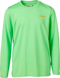 Magellan Outdoors Boys' FishGear Casting Crew Fish Print Long Sleeve T-shirt