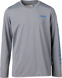 Magellan Outdoors Boys' FishGear Casting Crew Fish Print Long Sleeve T-shirt