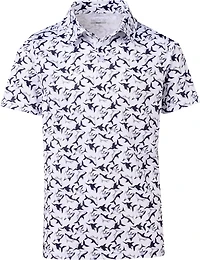 BCG Boys' Shark Print Polo Shirt