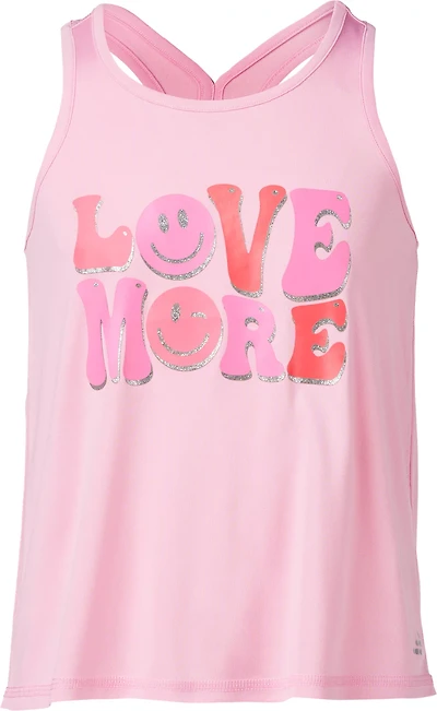 BCG Girl's Training Turbo Love More Graphic Tank Top