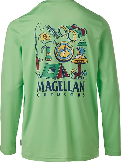 Magellan Outdoors Boys' Camp Necessities Graphic Crew Long Sleeve T-shirt