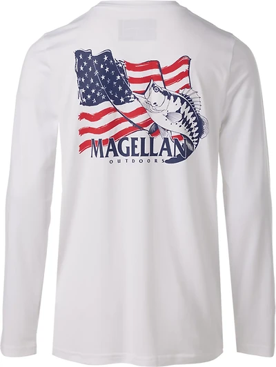 Magellan Outdoors Boys' Americana Bass Long Sleeve Graphic T-shirt