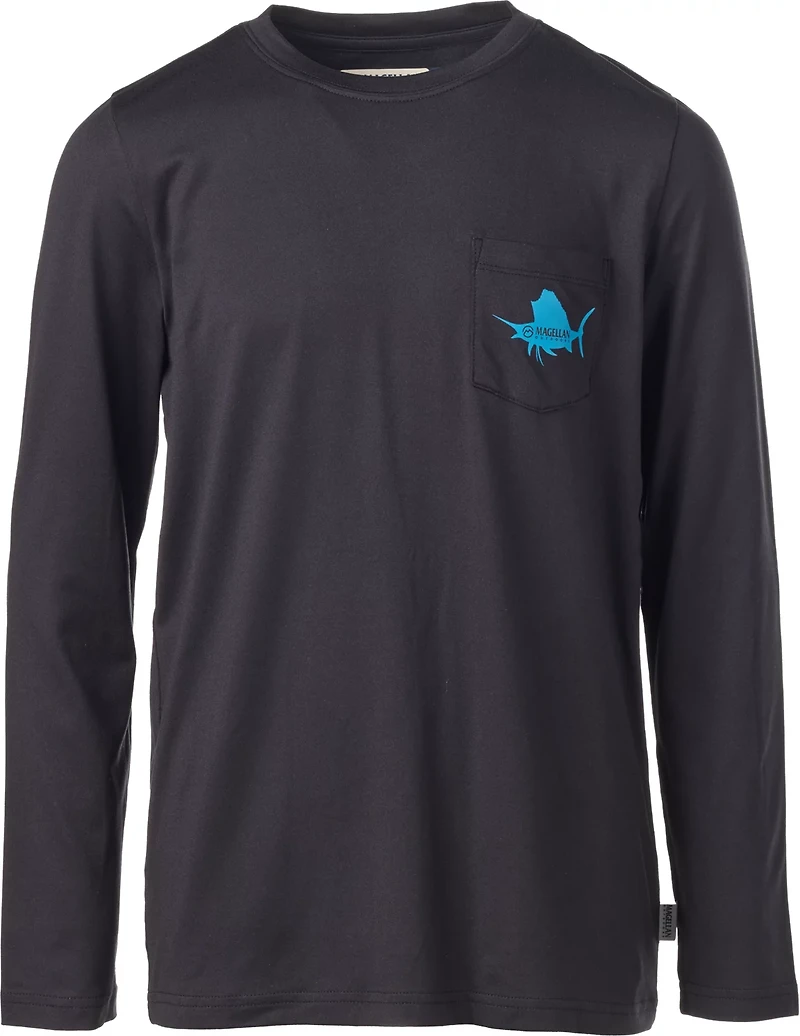 Magellan Outdoors Boys' Underwater Sailfish Long Sleeve Graphic T-shirt