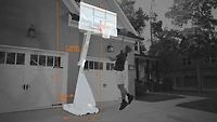 Spalding Accuglide 54 in Portable Acrylic Basketball Hoop