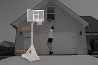 Spalding 54 in Portable Momentous Basketball Hoop
