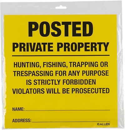 Allen Company Posted No Trespassing Signs 12-Pack