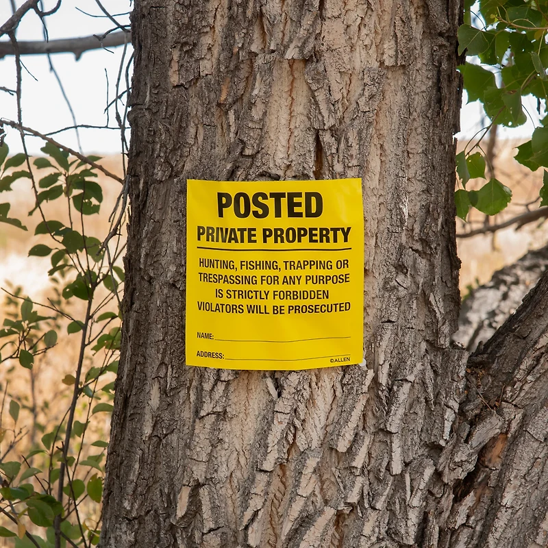 Allen Company Posted No Trespassing Signs 12-Pack