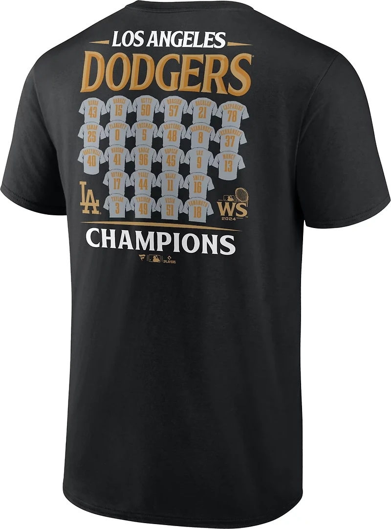 Fanatics Men's Los Angeles Dodgers World Series Champions Roster Tee