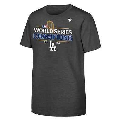 Fanatics Youth Los Angeles Dodgers MLB 2024 World Series Locker Room Short Sleeve Tee