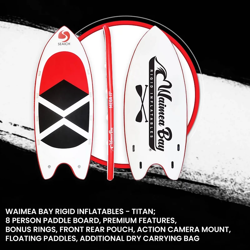 Waimea Bay Titan Giant Island 17' Rigid Inflatable Paddleboard