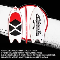 Waimea Bay Titan Giant Island 17' Rigid Inflatable Paddleboard
