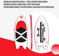 Waimea Bay Titan Giant Island 17' Rigid Inflatable Paddleboard