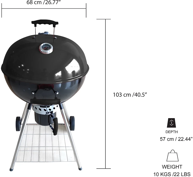 Outdoor Gourmet Canyon Charcoal Kettle Grill
