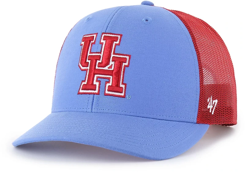 47 University of Houston Blue Primary Logo with Side Star Trucker Cap