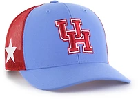 47 University of Houston Blue Primary Logo with Side Star Trucker Cap