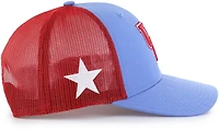 47 University of Houston Blue Primary Logo with Side Star Trucker Cap