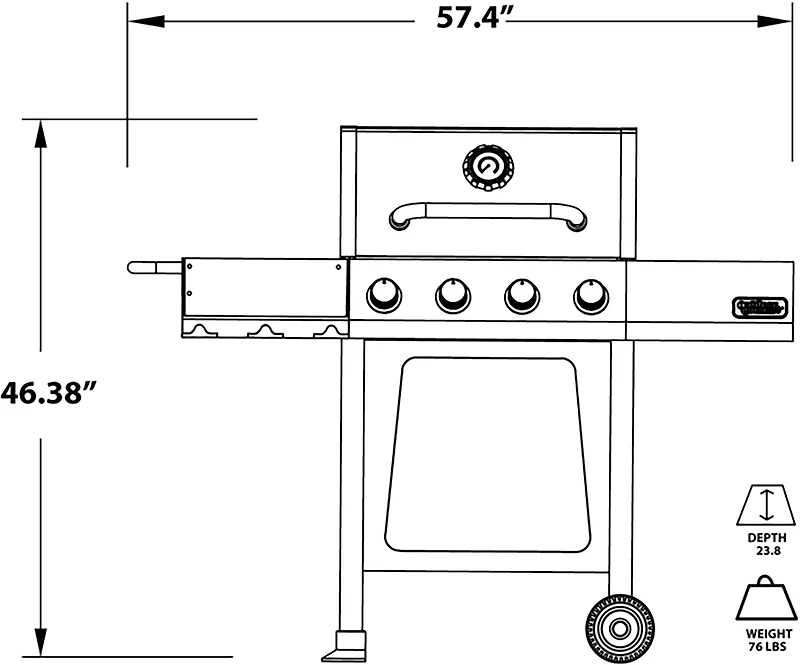 Outdoor Gourmet Classic -Burner Gas Grill