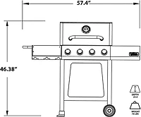 Outdoor Gourmet Classic -Burner Gas Grill