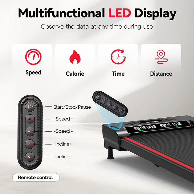 Sperax YS1 Walking Pad Treadmill with Auto Incline