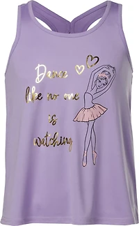 BCG Girls' Training Turbo Dance Ballet Graphic Tank Top