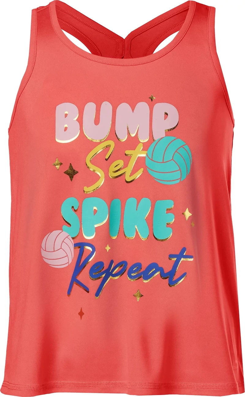 BCG Girls' Turbo Volleyball Graphic Tank Top