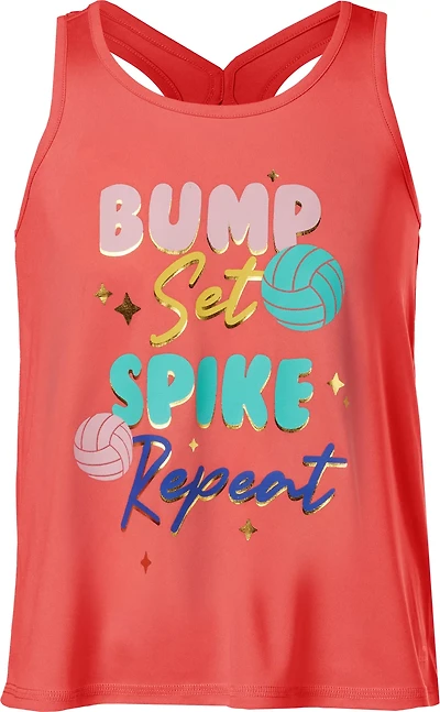BCG Girls' Turbo Volleyball Graphic Tank Top