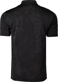 BCG Men's Golf Turbo Splash Jacquard Short Sleeve Polo Shirt