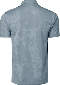 BCG Men's Golf Turbo Splash Jacquard Short Sleeve Polo Shirt