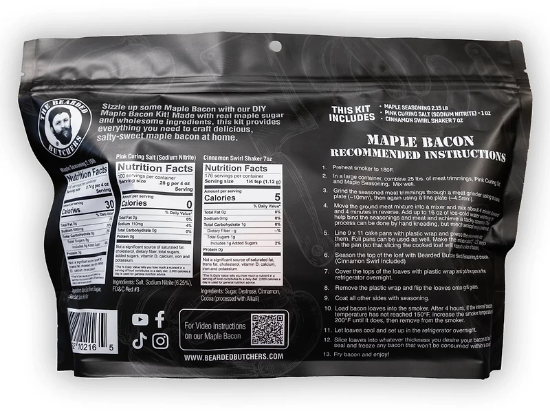 The Bearded Butchers Maple Bacon DIY Kit