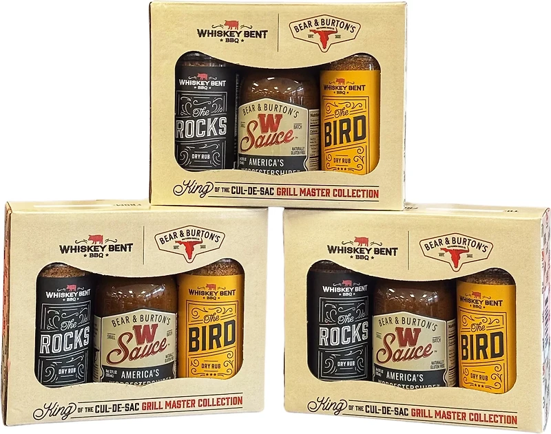 Whiskey Bent BBQ Collection 3-Pack