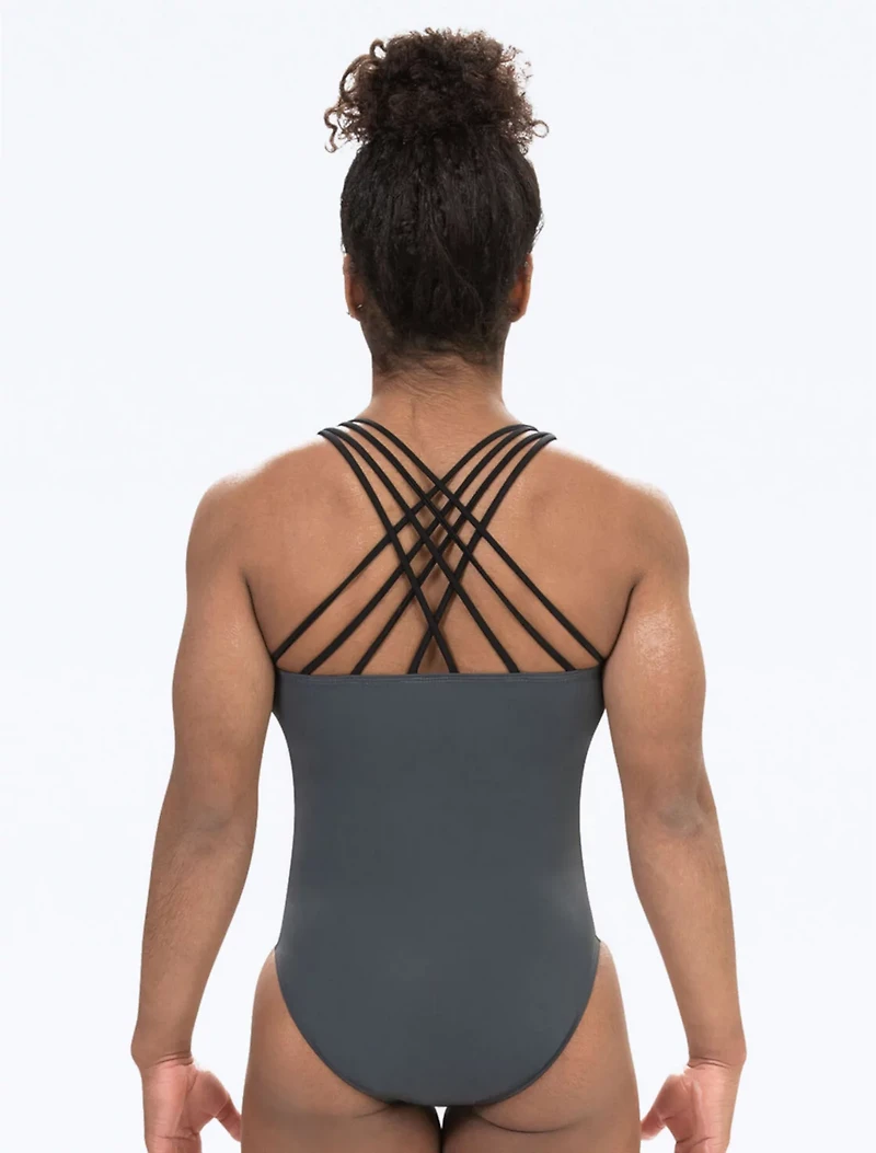 GK Elite Girl's Strappy Back Workout Leotard