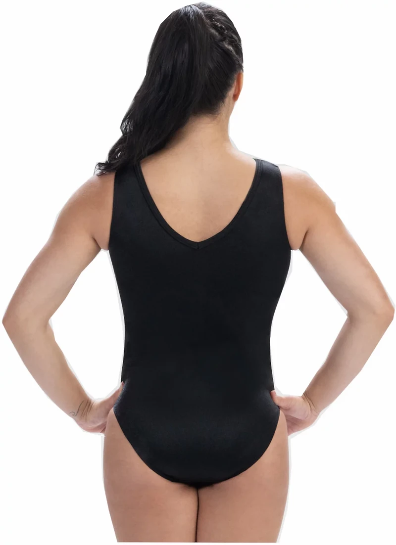 GK Elite Girl's V-neck Tank Leotard