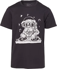 BCG Boys' Cotton Short Sleeve Dog The DJ T-shirt