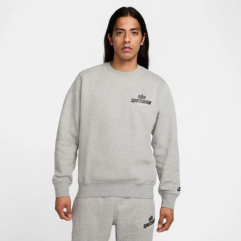 Nike Men's Club Fleece Crew GFX Sweatshirt