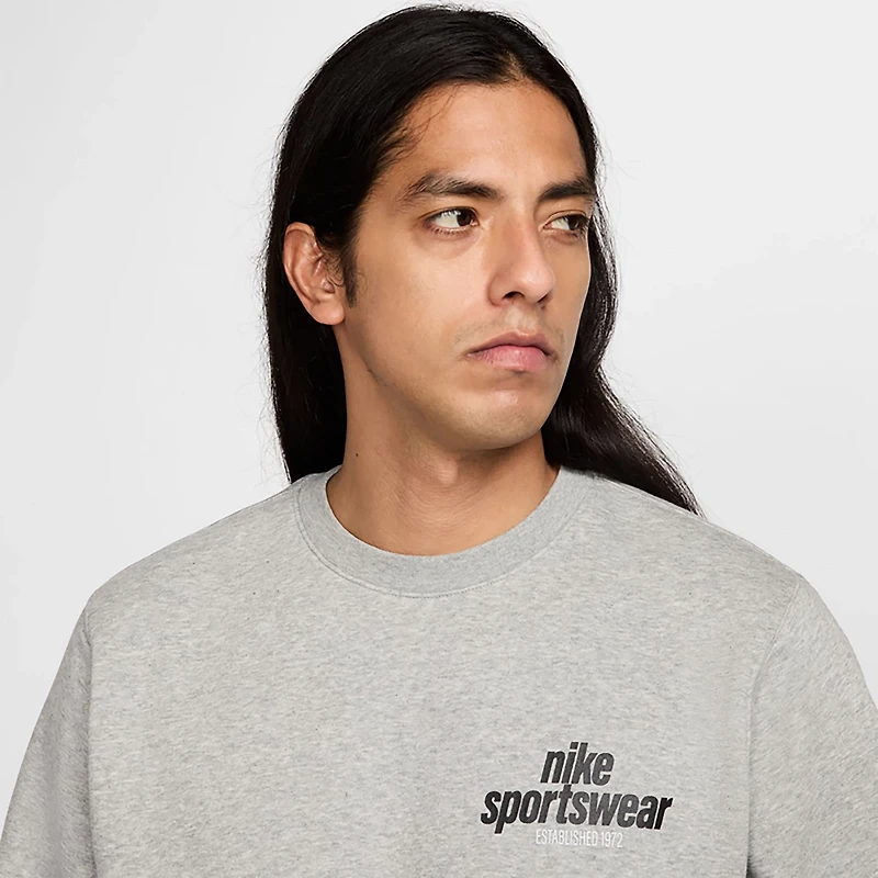 Nike Men's Club Fleece Crew GFX Sweatshirt