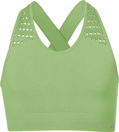 BCG Girls' SMLS Rib Crossover Low Support Sports Bra