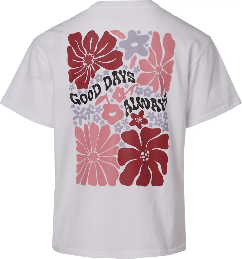 BCG Girls' Lifestyle Cotton Boxy Good Graphic T-shirt