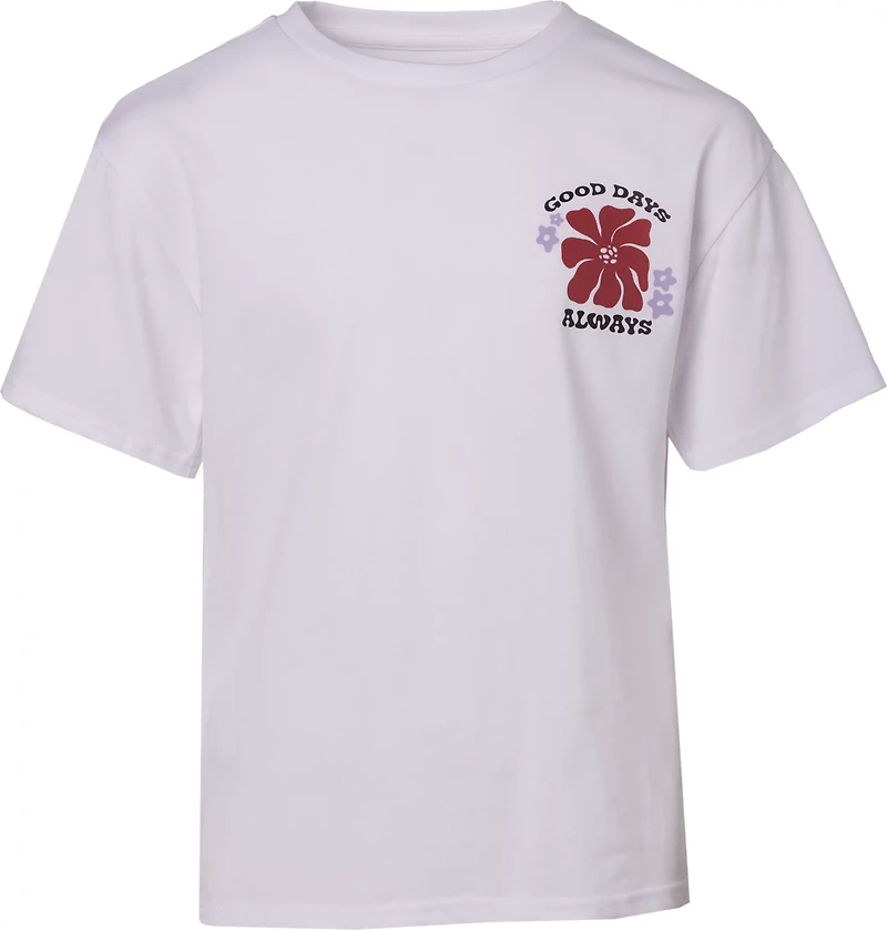 BCG Girls' Lifestyle Cotton Boxy Good Graphic T-shirt