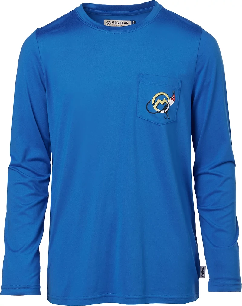 Magellan Outdoors Boys' Hooked Tuna Long Sleeve Graphic T-shirt