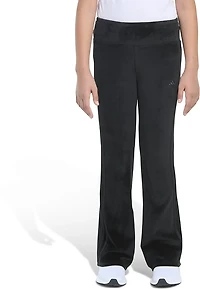 adidas Girls' Rib Velour Vented Flare Leg Pant