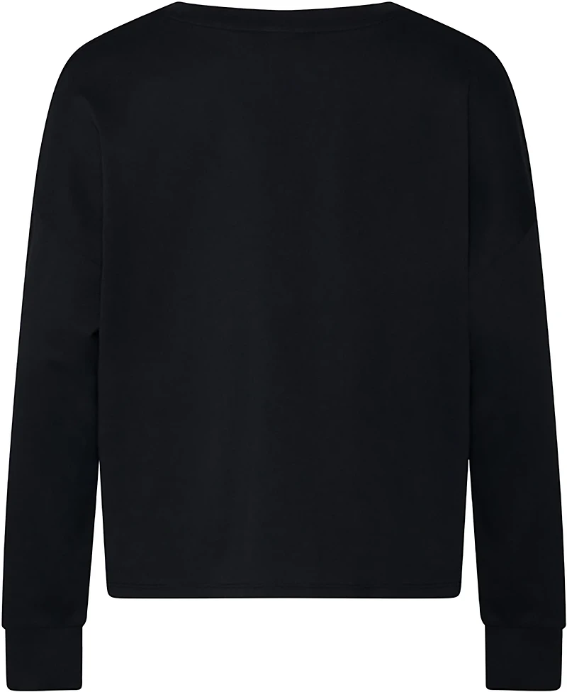 adidas Girls' Long Sleeve Waist Crew Neck Tee