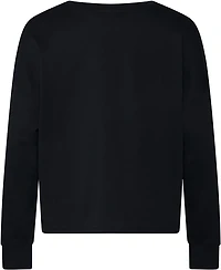 adidas Girls' Long Sleeve Waist Crew Neck Tee