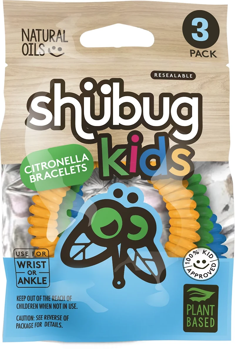 Shubug Kids Insect Repellent Bracelets 3-Pack