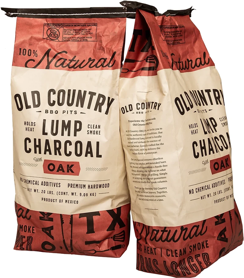 Old Country 20 lb Oak Lump Charcoal