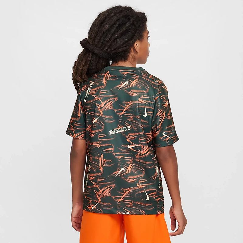 Nike Boys' Dri-FIT Multi Allover Print T-shirt