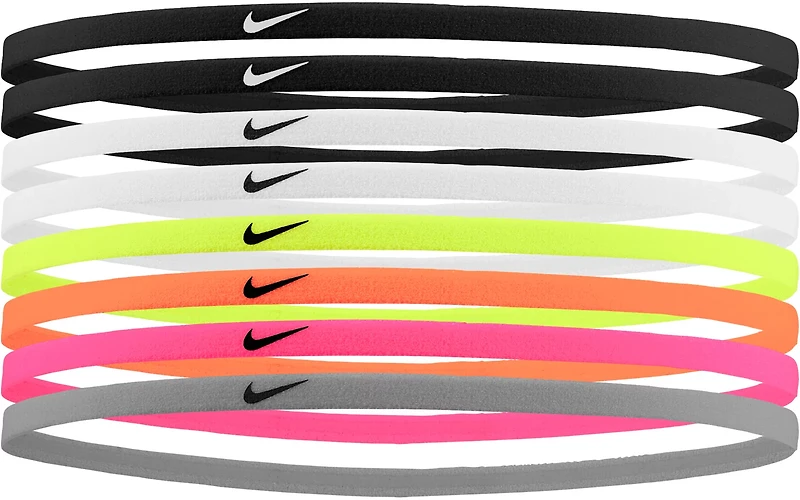 Nike Girl's Swoosh Sport Headbands 8 Pack